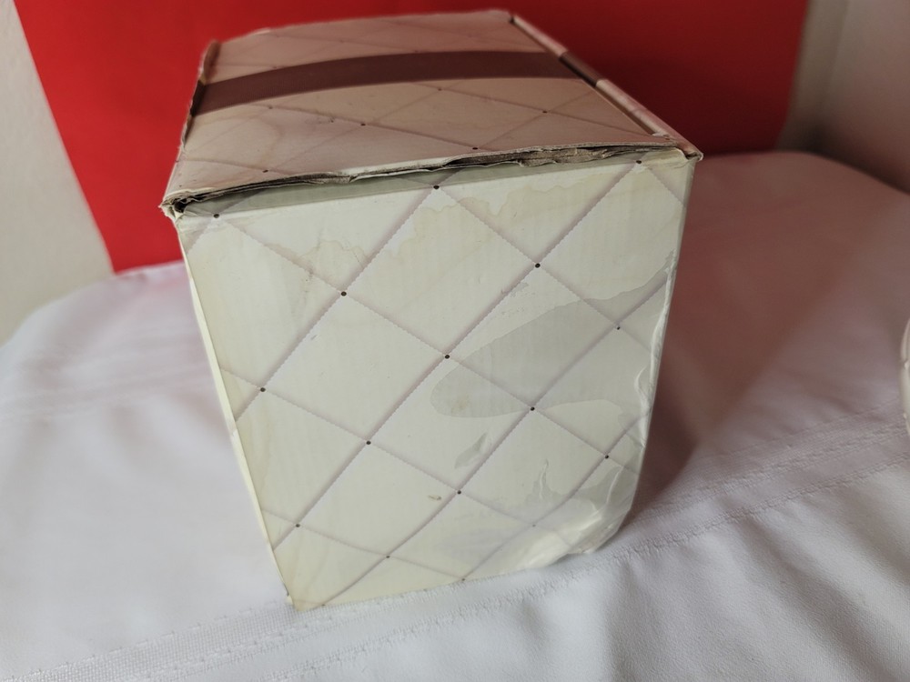 Lenox Pitcher "TIED WITH LOVE" Checker Pattern Ivory Peyton