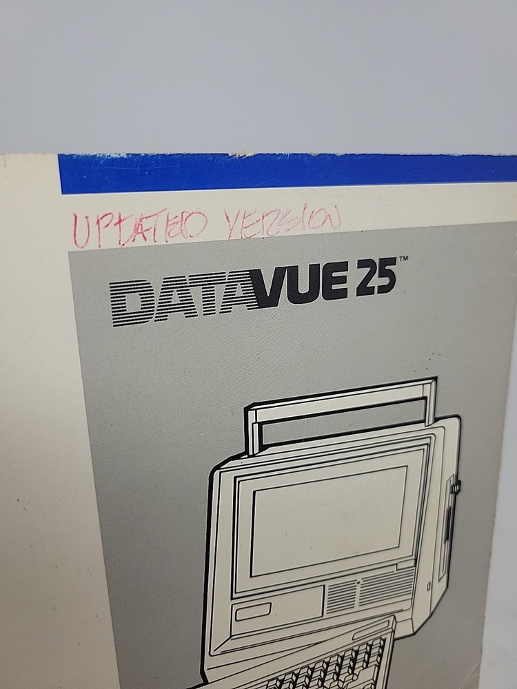 Genuine Manual For Datavue 25 Portable Lunchbox Personal Computer