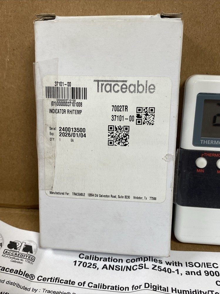 NEW TRACEABLE 7002 37101-00 DIGITAL THERMO HYGRO THERMOMETER HYGROMETER