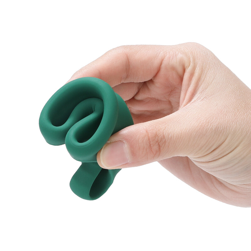 Silicone Ball Scrotum Stretcher Enhancer Squeeze Testicle Ring-Delay-Ejaculation