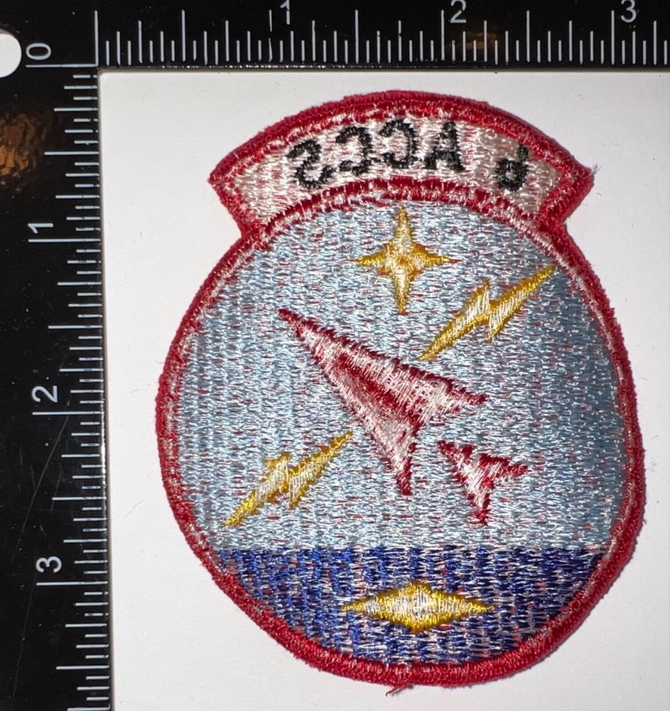 USAF US Air Force 6th ACCS Airborne Command Control Squadron Patch