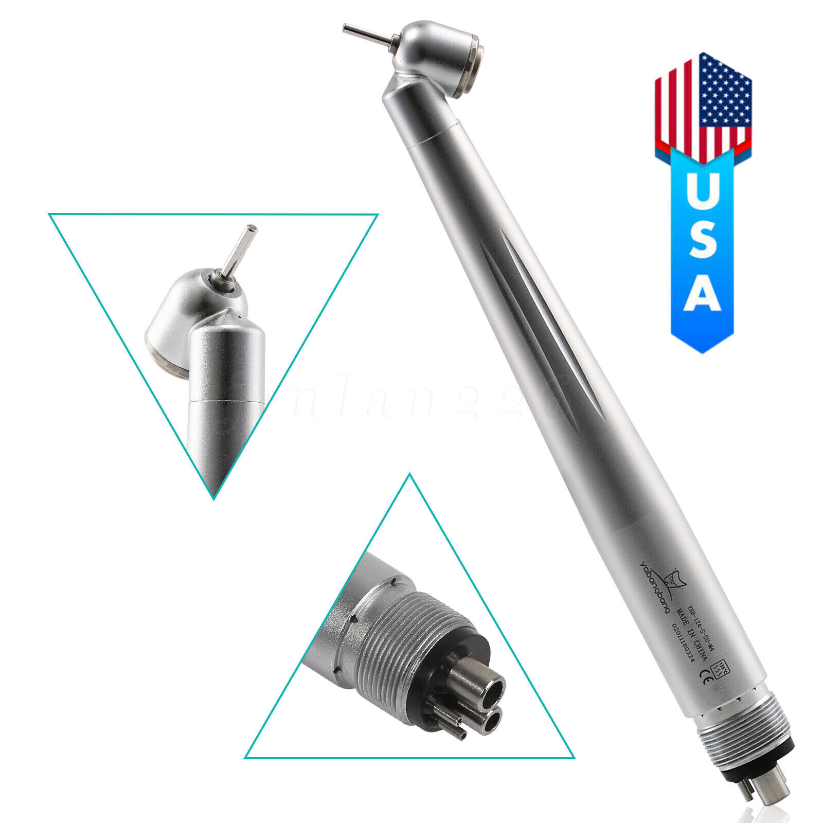 Yabang Dental 45 Degree Surgical High Speed Handpiece Push Button 4Hole 1-10 pcs