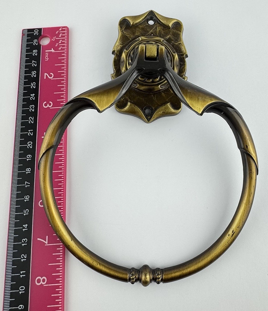 Amerock Carriage House Goldtone Scroll Round Hand Towel Ring 9056-5 Vintage