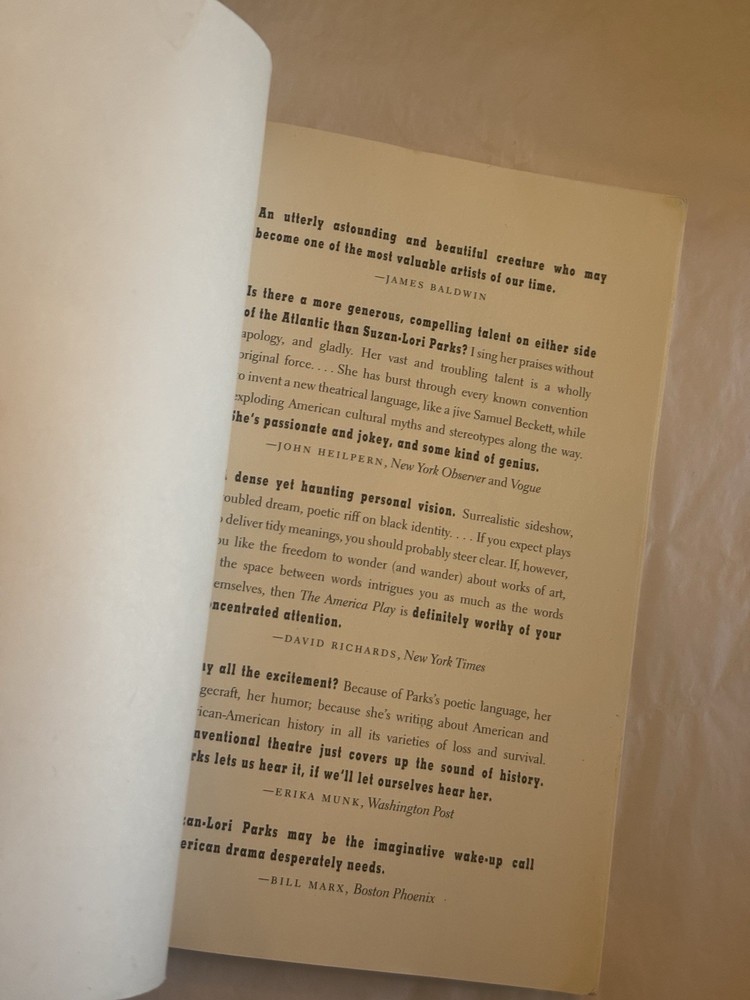 THE AMERICA PLAY Suzan-Lori Parks - Play Script