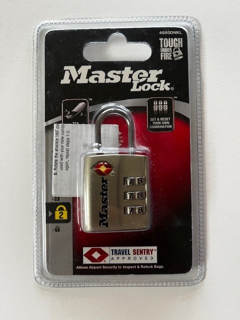 Master Lock Resettable Combination Padlock NEW TSA Accepted Lock 4680DNKL
