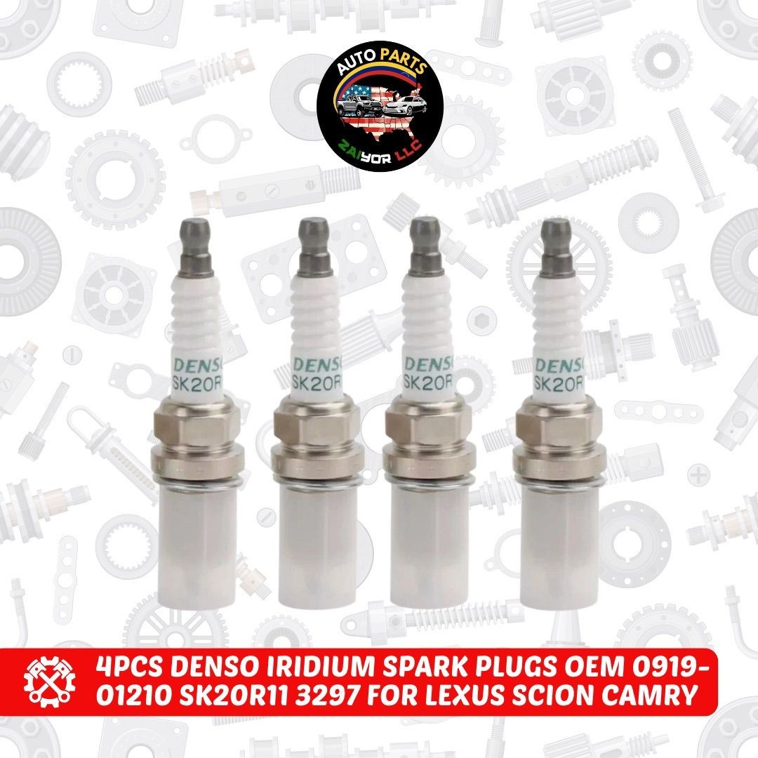 4 Pcs Spark Plugs Fit For 90919-01210 DENSO SK20R11 3297 Iridium Camry/Rav4