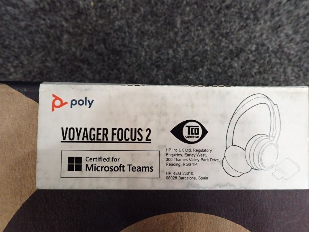 POLY Voyager Focus 2 Microsoft Teams Certified USBC-C Headset, Bluetooth