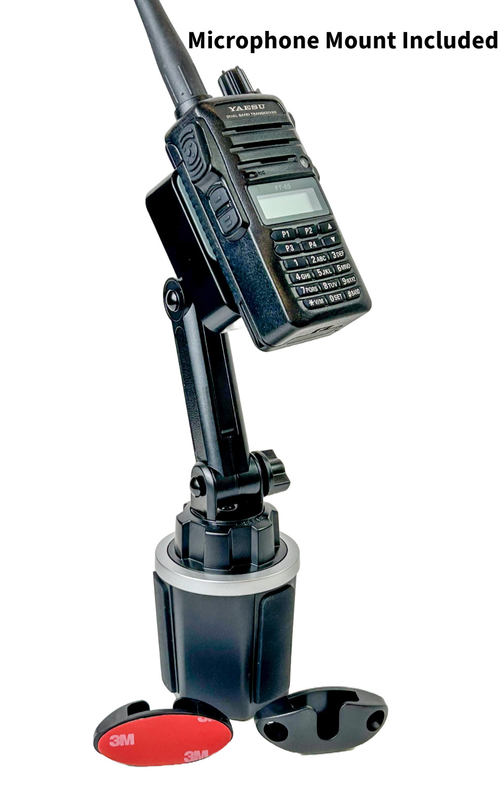 Car Cup Holder Mount for BaoFeng Radioddity Arcshell Icom Kenwood Yaesu HH Radio