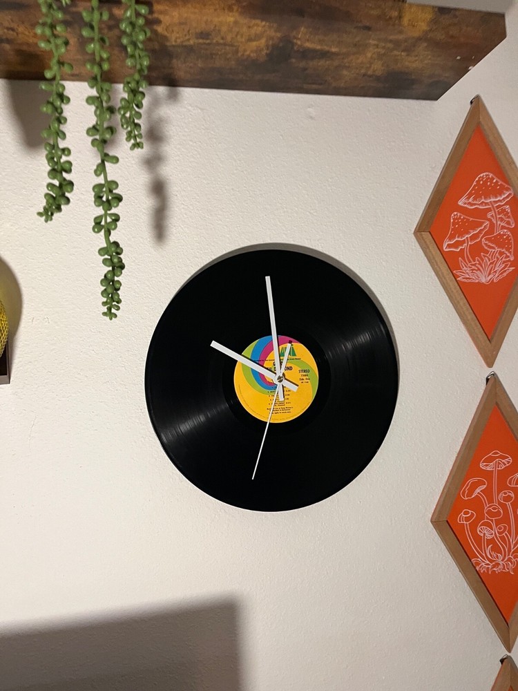 Vintage Vinyl Record Wall Clock