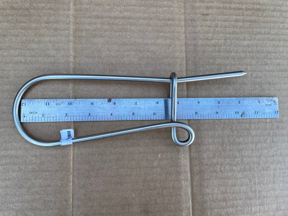 small fish stringer spearfishing stainless w/clip loop