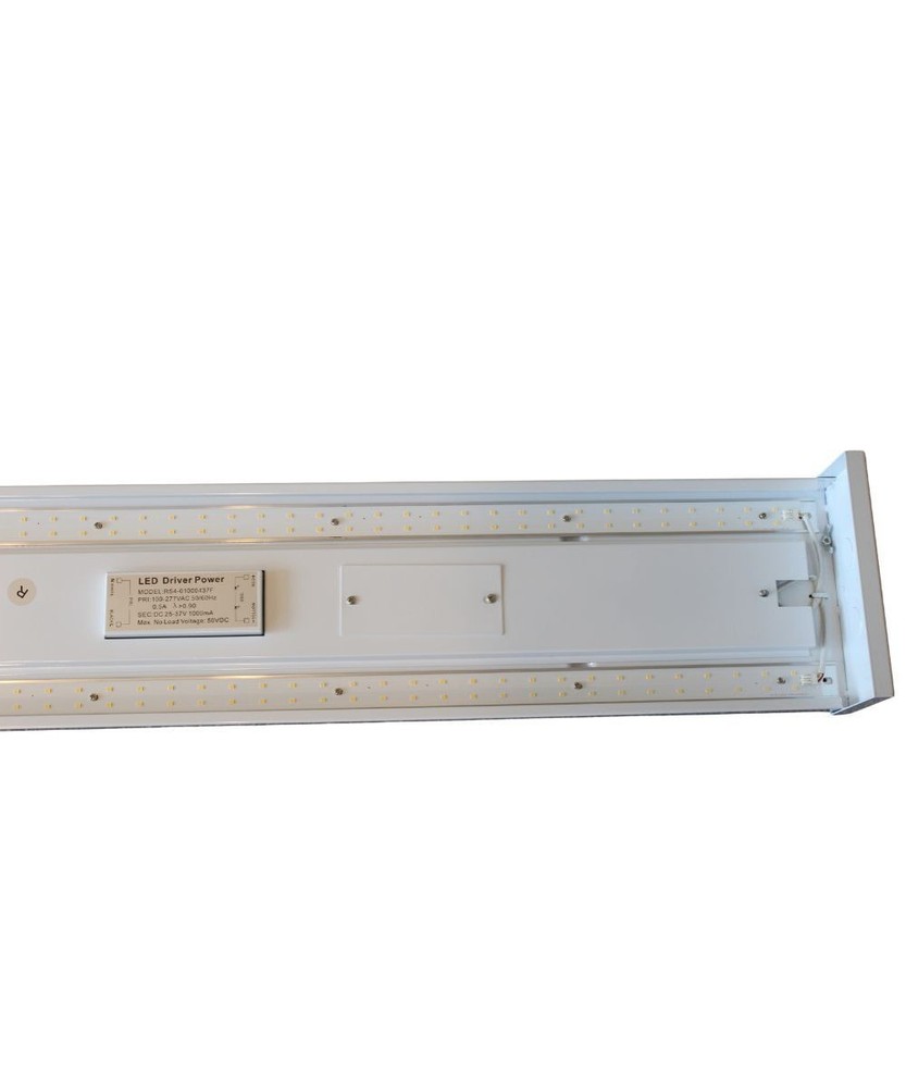 2PACK-49"w Prismatic Wraparound 1-Light Integrated LED Lightstrip Ceiling Light-