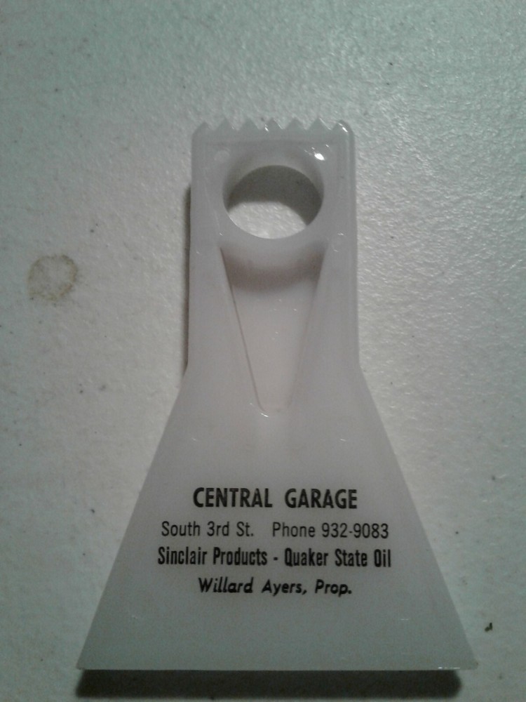 Vintage central garage ice scraper