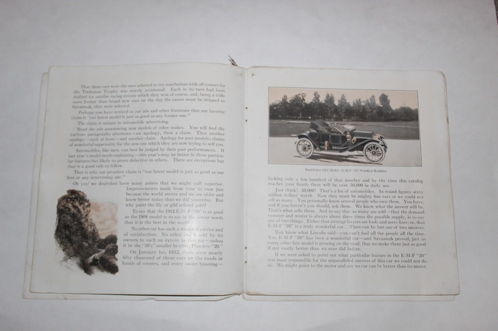 Vintage Studebaker E-M-F 30 booklet