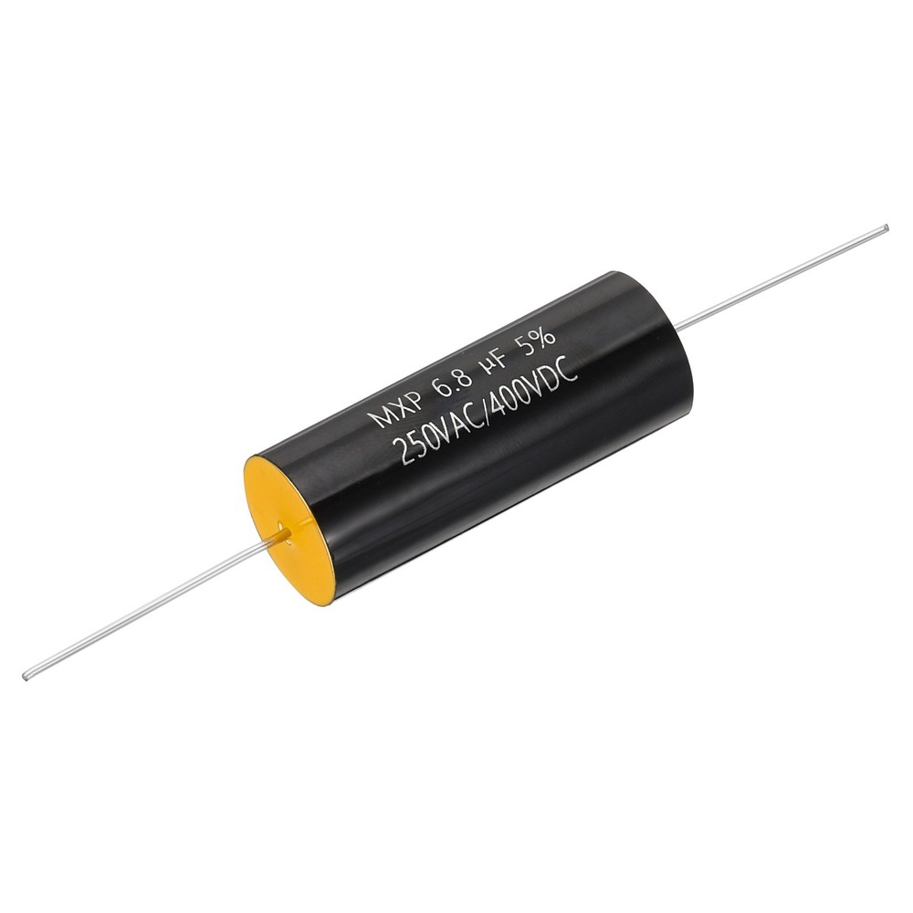 6.8uF 250V Frequency Divider Capacitor, 1 Pcs MKP Capacitor, Black