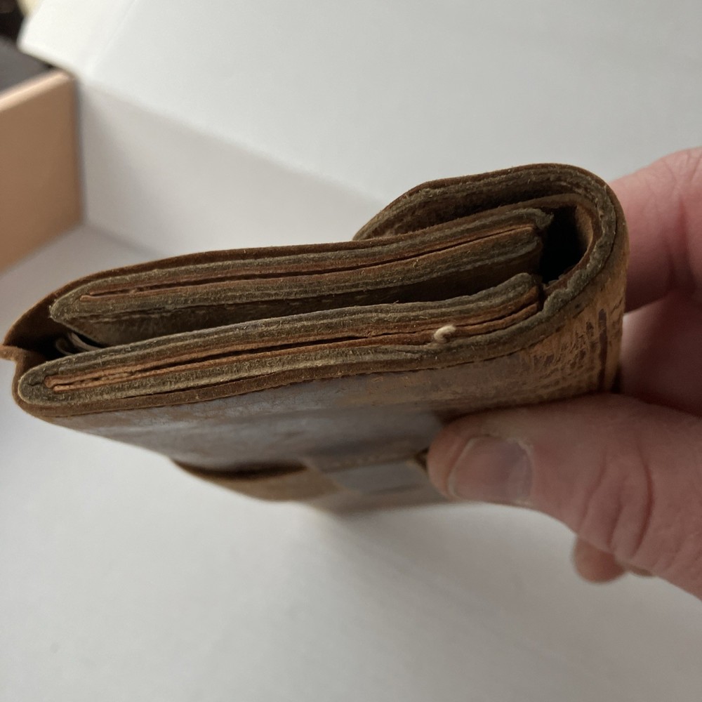 1800's Civil War Era Wallet / DOCUMENT HOLDER W/papers Dated 1833 Antique