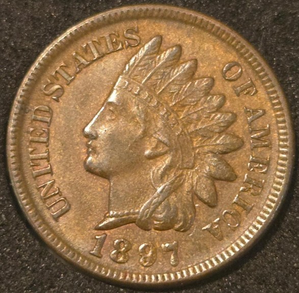 1897 Indian Head Penny - Lightly Circulated BN