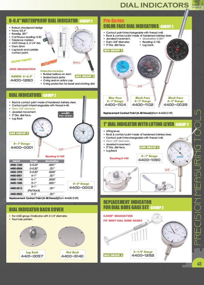 0-0.5 / 0-12MM QUICK ACTION ELECTRONIC INDICATOR (4400-0109)