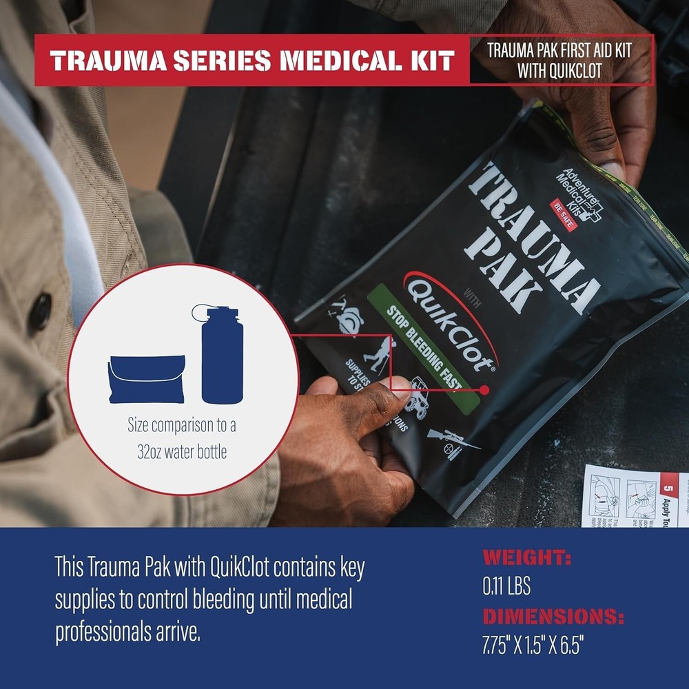 Comprehensive Trauma Aid Kit in Waterproof Packaging - Quick First Response Gear