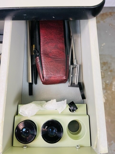 TOPCON SL-3E SLIT LAMP with accessories (w892)