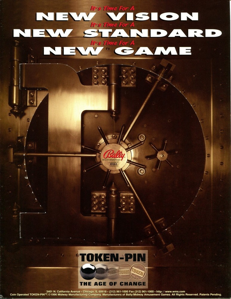 Safe Cracker Pinball Flyer / Brochure / Ad