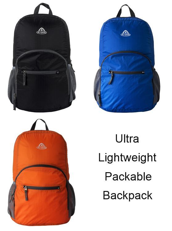 Ultra Lightweight Packable Backpack Hiking Daypack + Durable Light Backpacks