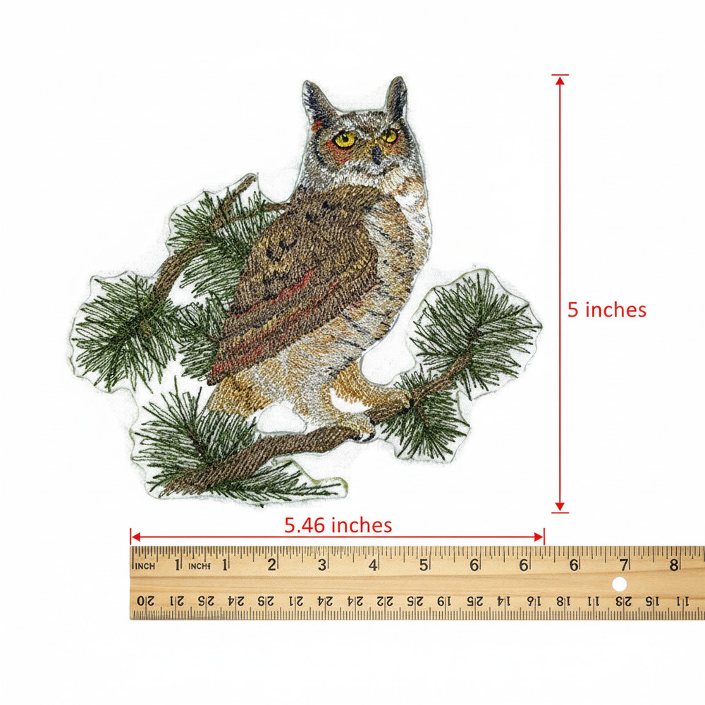 Great Horned Owl Embroidered Patch
