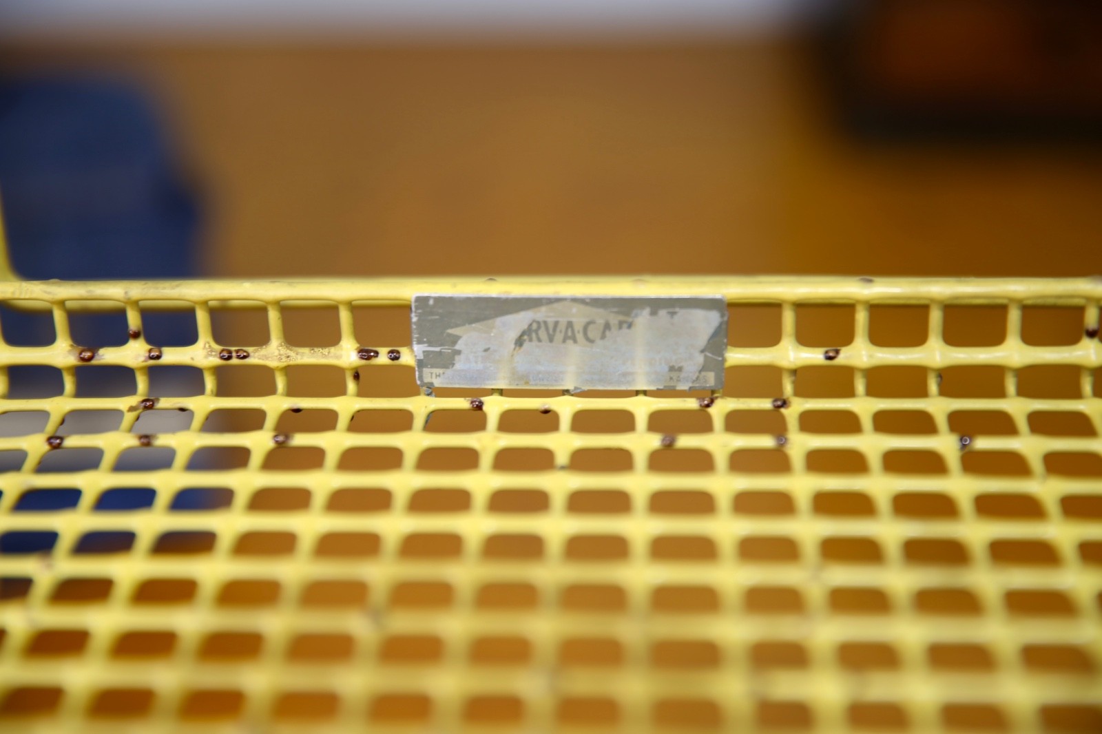 Vintage Medical Surgical Tool Metal Rack industrial tray antique yellow