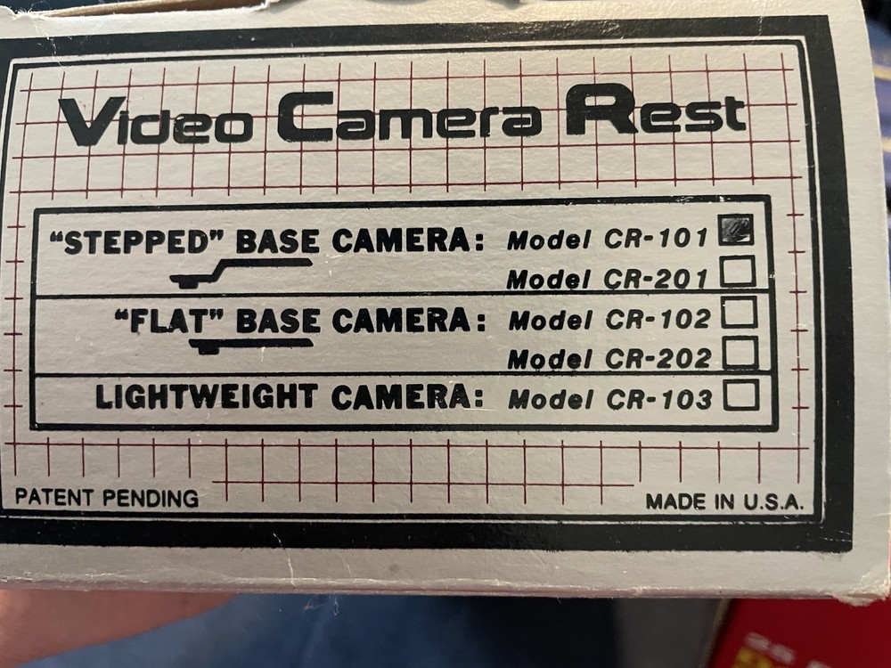 Harwood Consumer Electronics- Video Camera Rest/Original Box