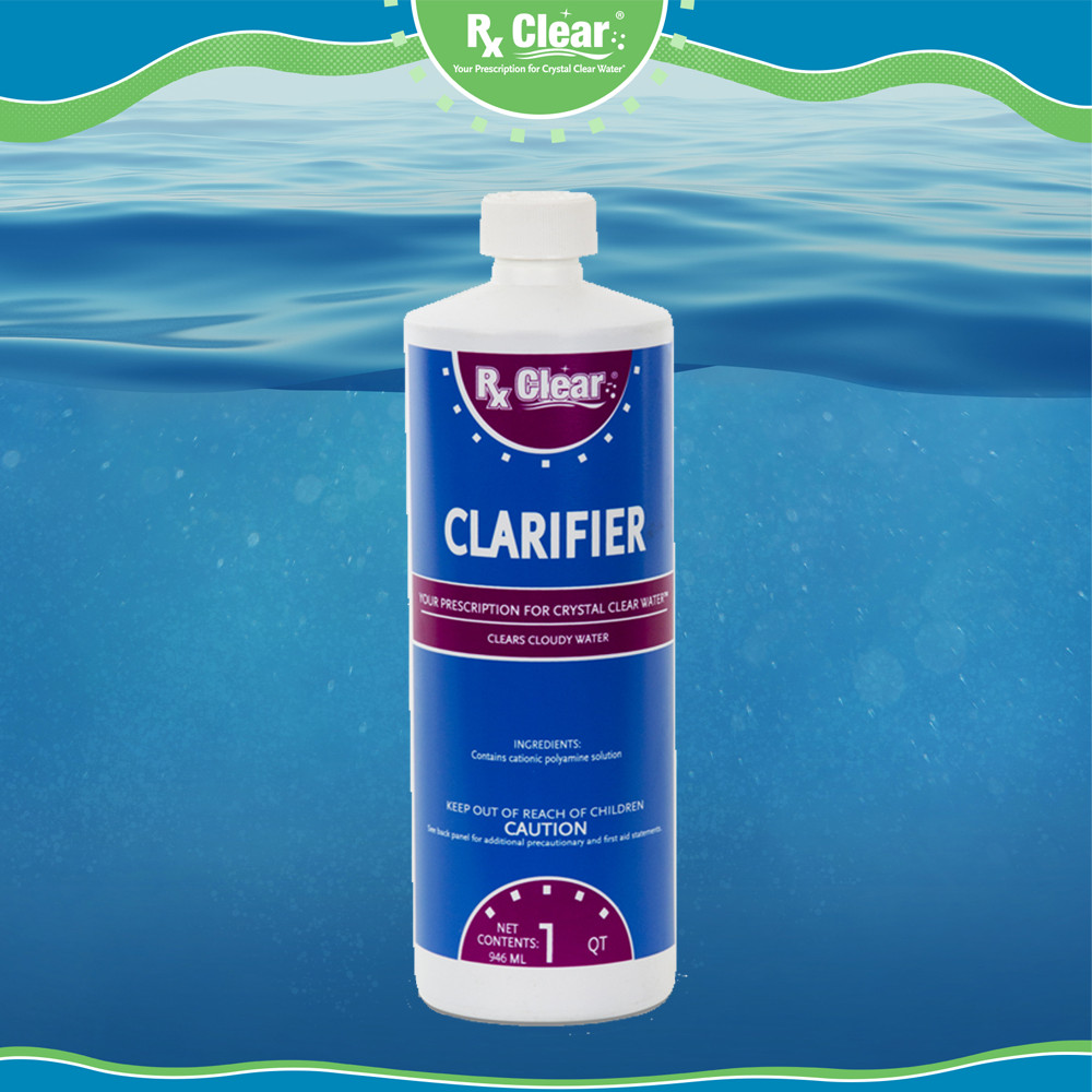 Rx Clear Swimming Pool Chemical Clarifier - 32 oz Bottle - Select Quantity