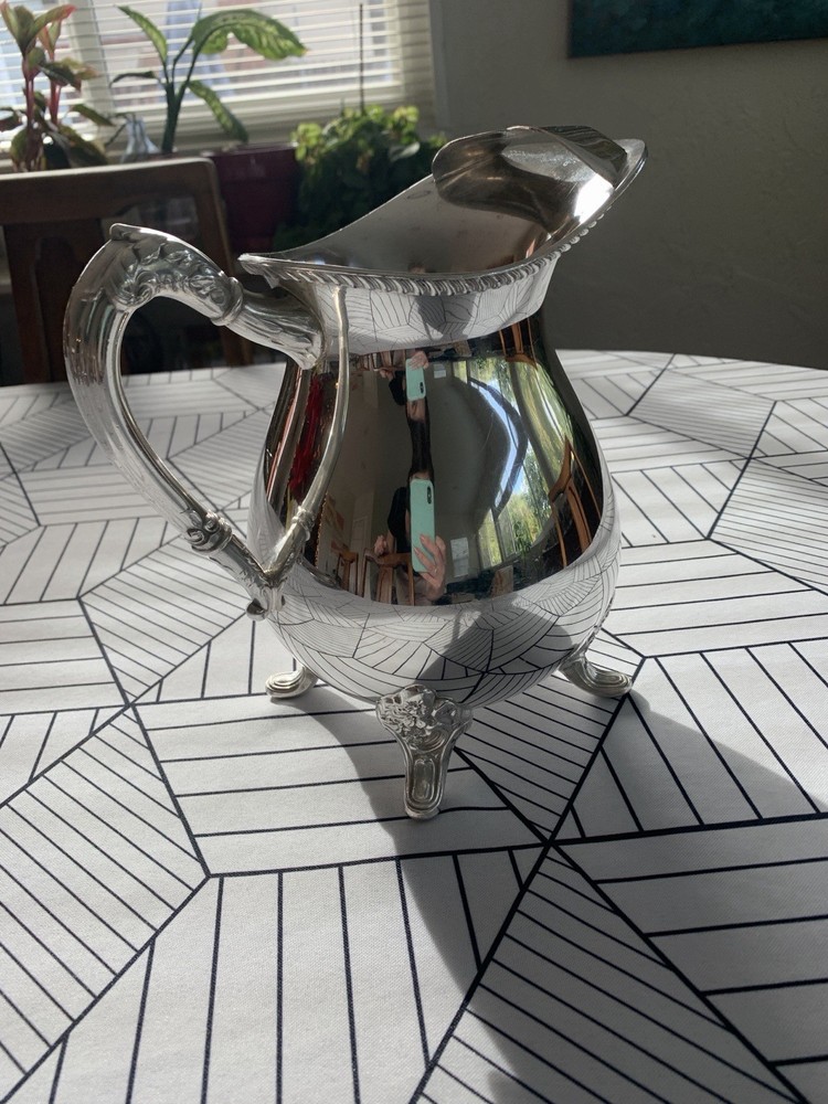 Bristol Silverplate Pitcher w/ Ice Guard