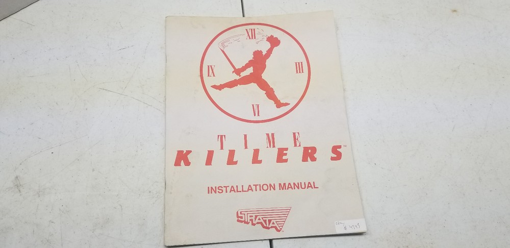 Time Killers strata 1992 arcade video game Manual #4393