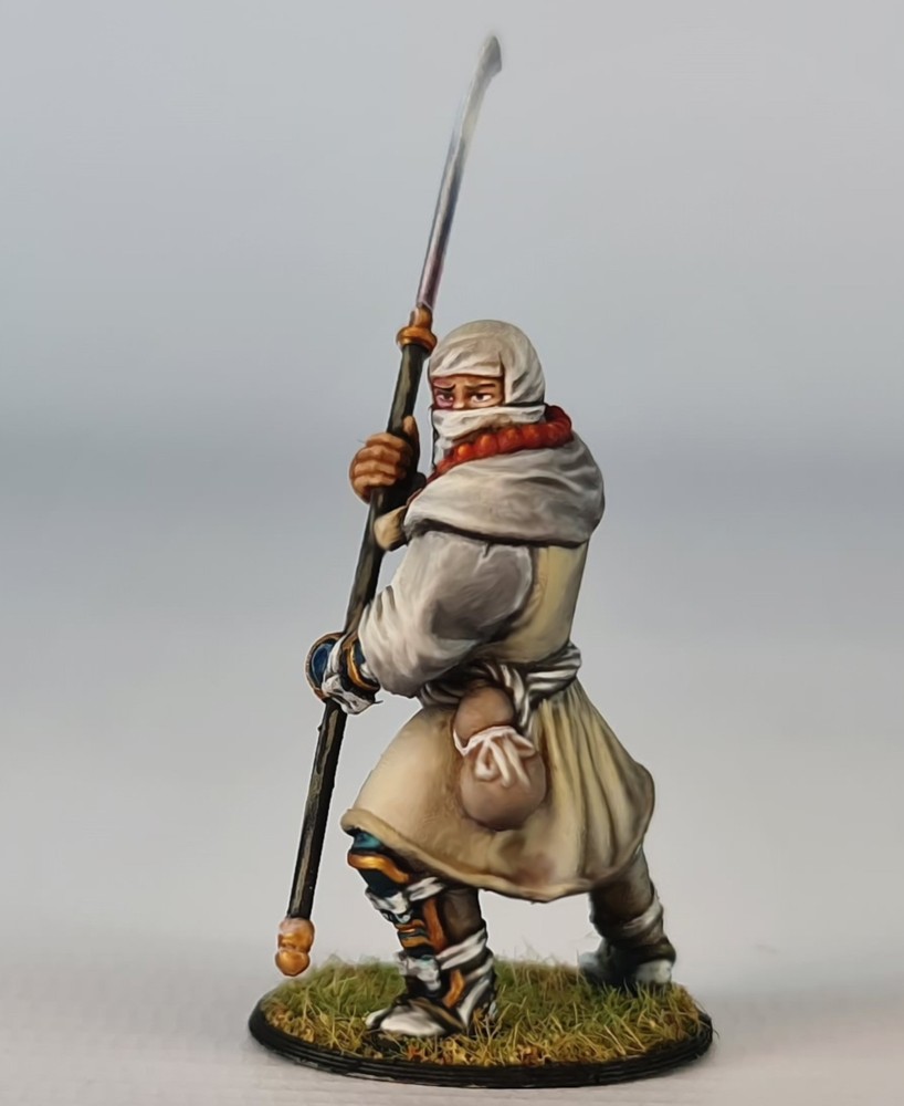 Japanese Warrior Monk Mini, DND Pathfinder, Tabletop, Wargaming, RPG, Hametsu
