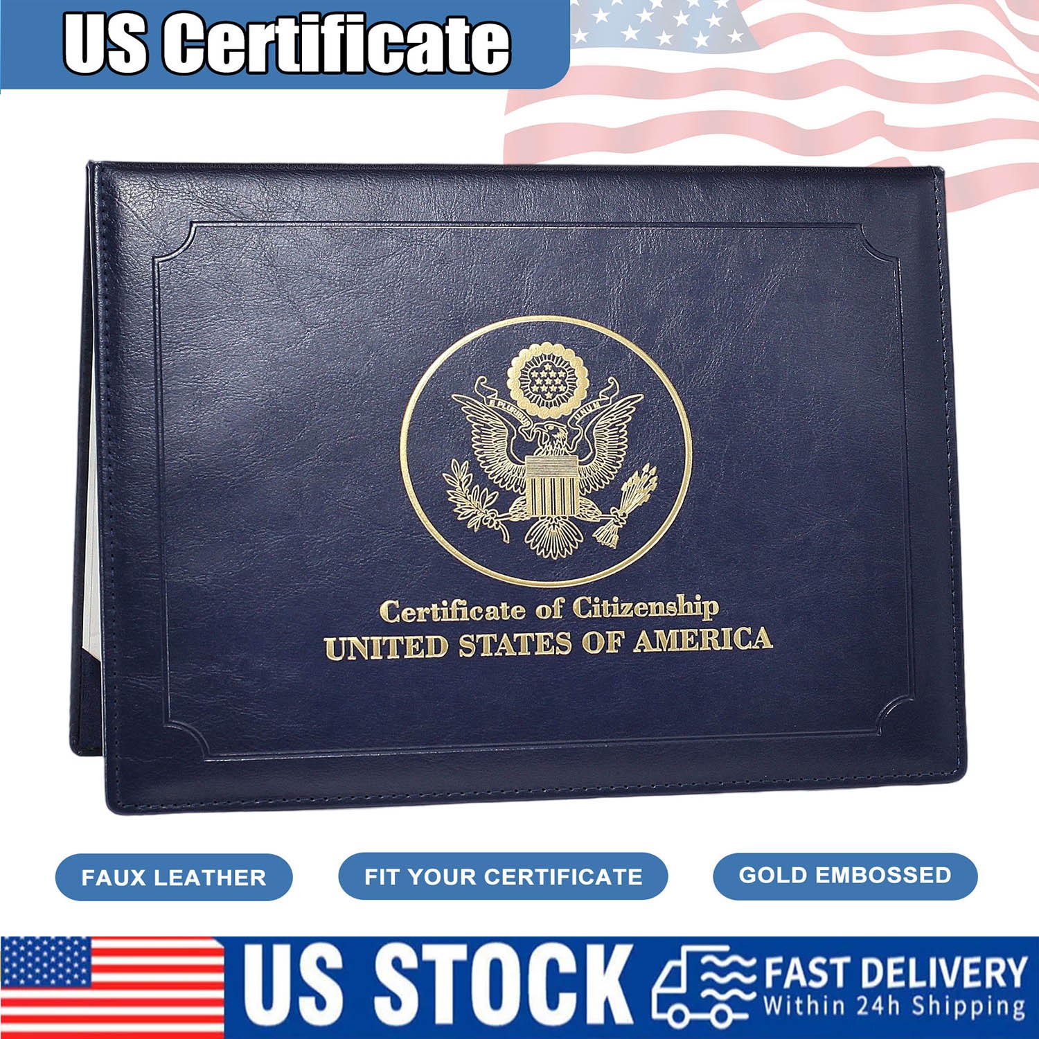 Secure Your Heritage: High-Quality Certificate Holders for US Naturalization NEW
