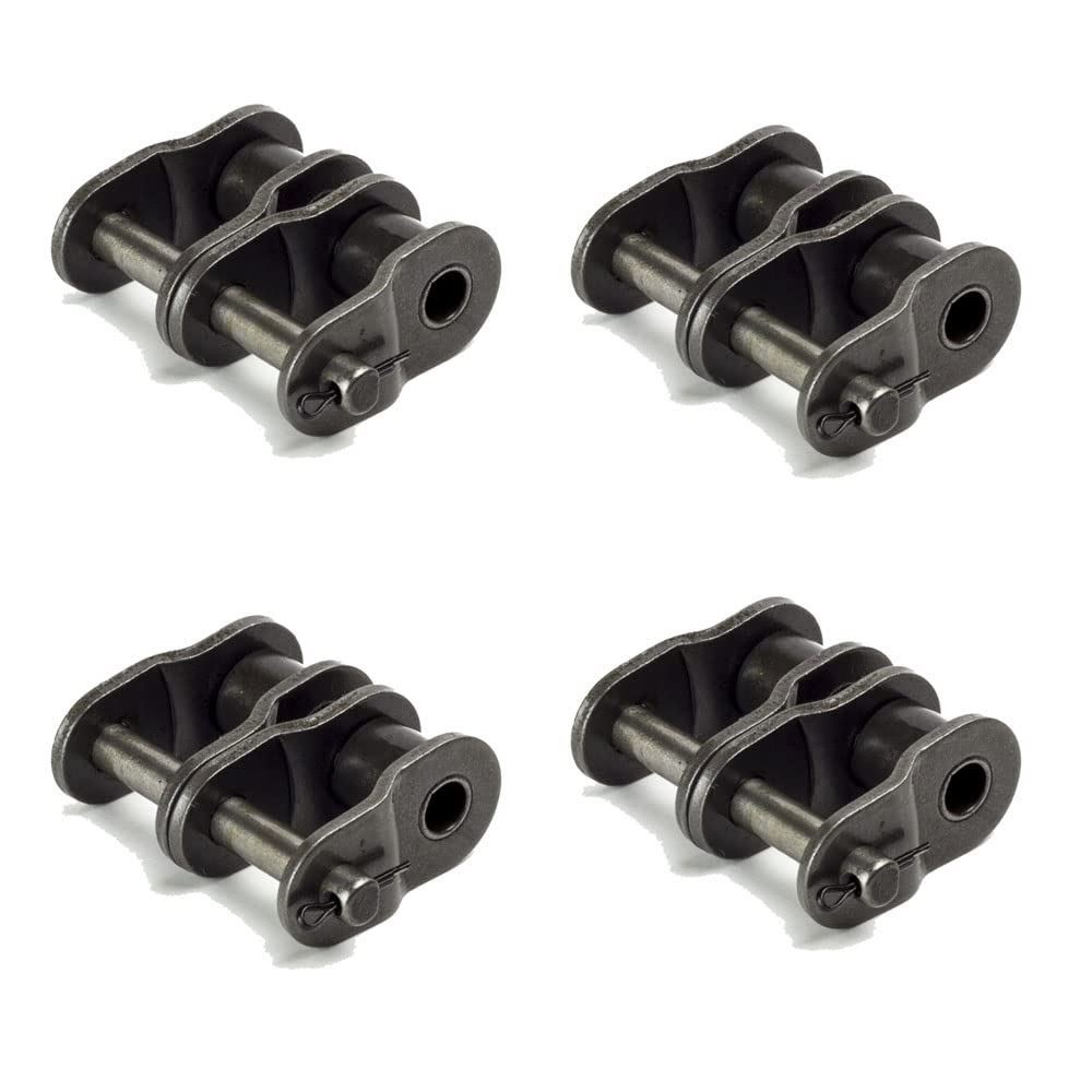 Jeremywell 50-2 Double Strand Roller Chain Offset Link (4 Pieces)