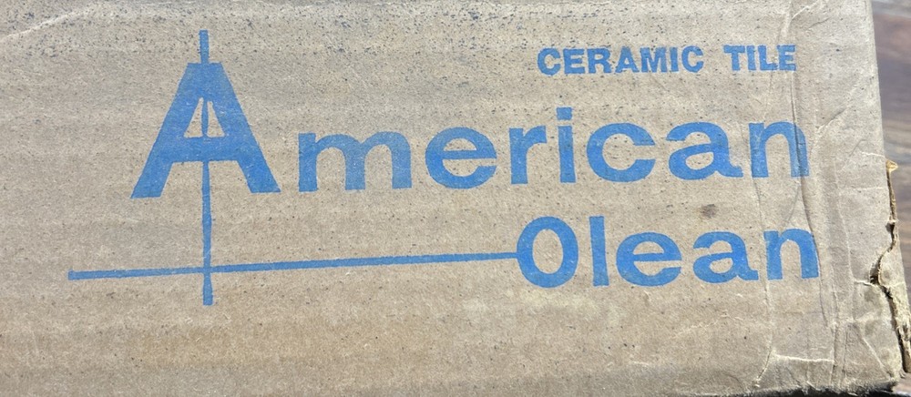 4 pcs American Olean Crystal Cornflower 321 square Ceramic Tile 4-1/4"