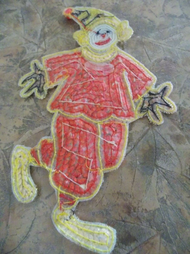 CLOWN APPLIQUE, BEADED & SEQUINED CRAFTS,NEW