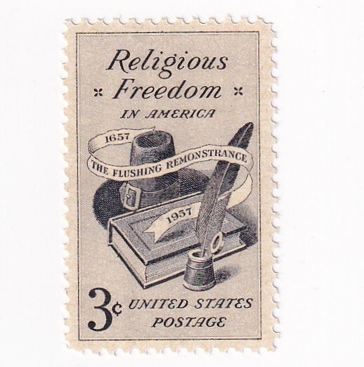 STAMP US SCOTT 1099 "Religious Freedom" 3 CENT 1957 MNH