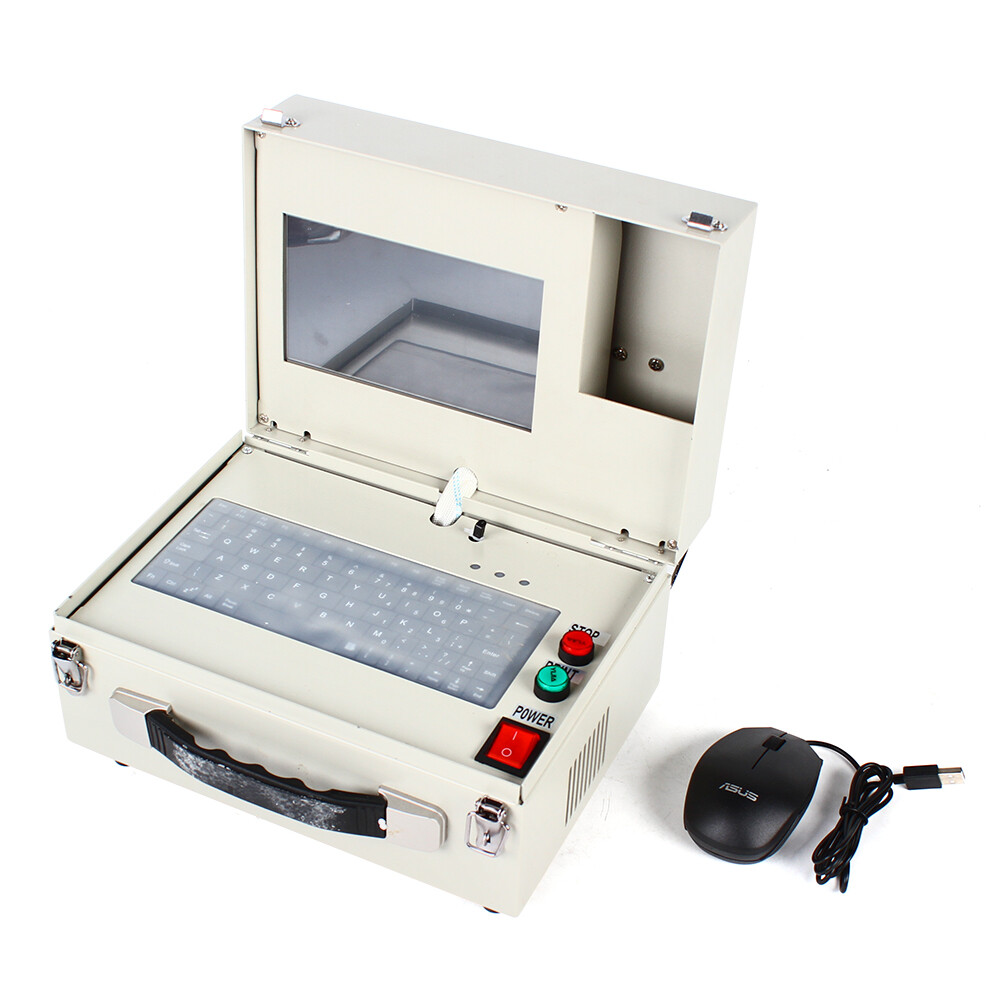 140*40mm Desktop Pneumatic Dot Peen Marking Machine For VIN Code Chassis Number