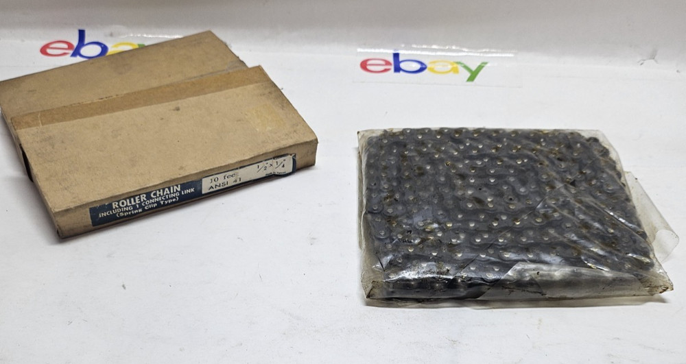 Roller Chain ANSI 41 (Spring Clip Type) 10FT. 1/2" X 1/4"