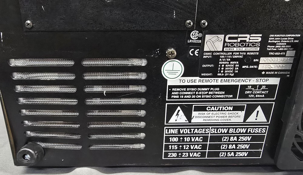 CRS ROBOTICS T475 CONTROLLER FOR ROBOTS
