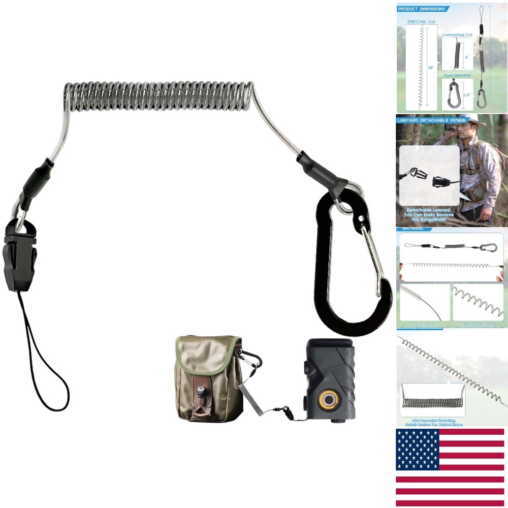 Lightweight Waterproof Rangefinder Tether - Stretchable Lanyard for Adventurers