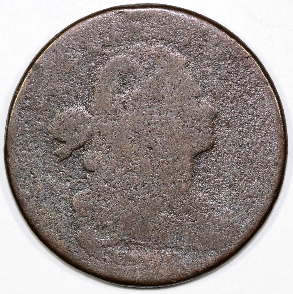 1798 1c S-186 Draped Bust Large Cent *Terminal Die State*