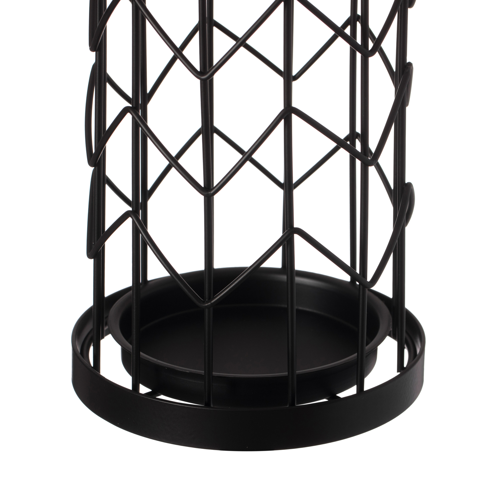 New Black Round Horizontal Design Umbrella Holder Stand for Indoor and Outdoor
