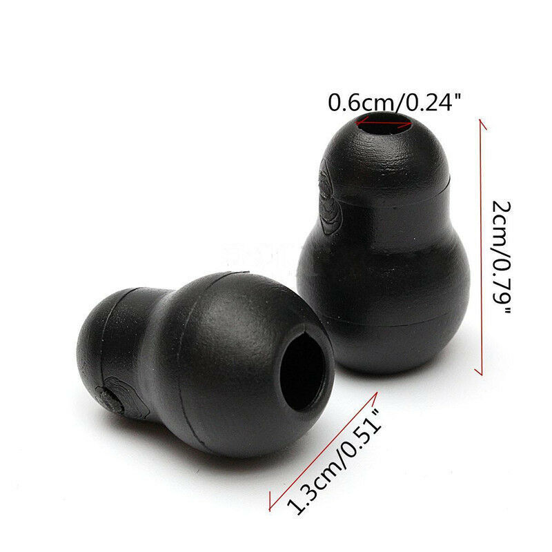 10Pcs Silicone Black Soft Eartips Earplug Earpieces For Littmann Stethoscope tt