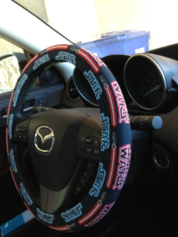 Star Wars Logo Lightsaber Steering Wheel Cover
