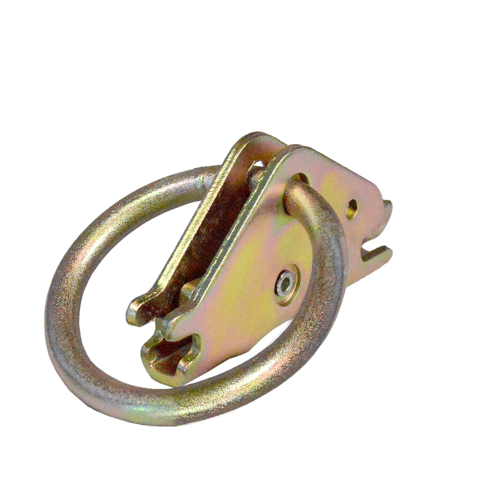 6 Pack E Track 2" O Ring Tie Down Fitting for Enclosed Trailer Tie Down Strap