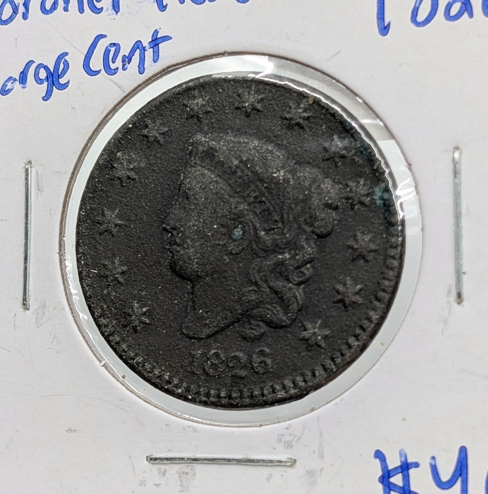 1826- US Coronet Head Large Cent