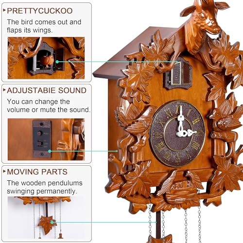 Large Handcrafted Wood Cuckoo Clock MX015-2