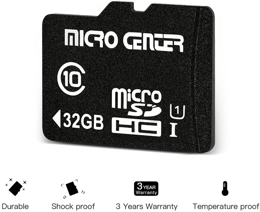 32GB Class 10 Microsdhc Flash Memory Card with Adapter for Mobile Device Storage