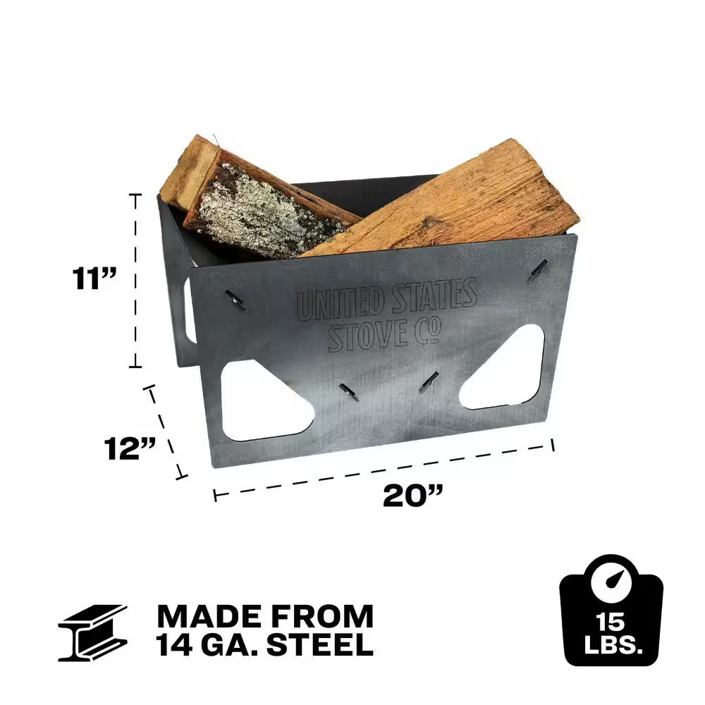 US12VP Portable Collapsible Rectangular Fire Pit